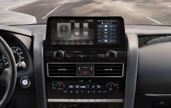 2023 Nissan Armada touchscreen and front console | Tony Serra Nissan in Cullman AL